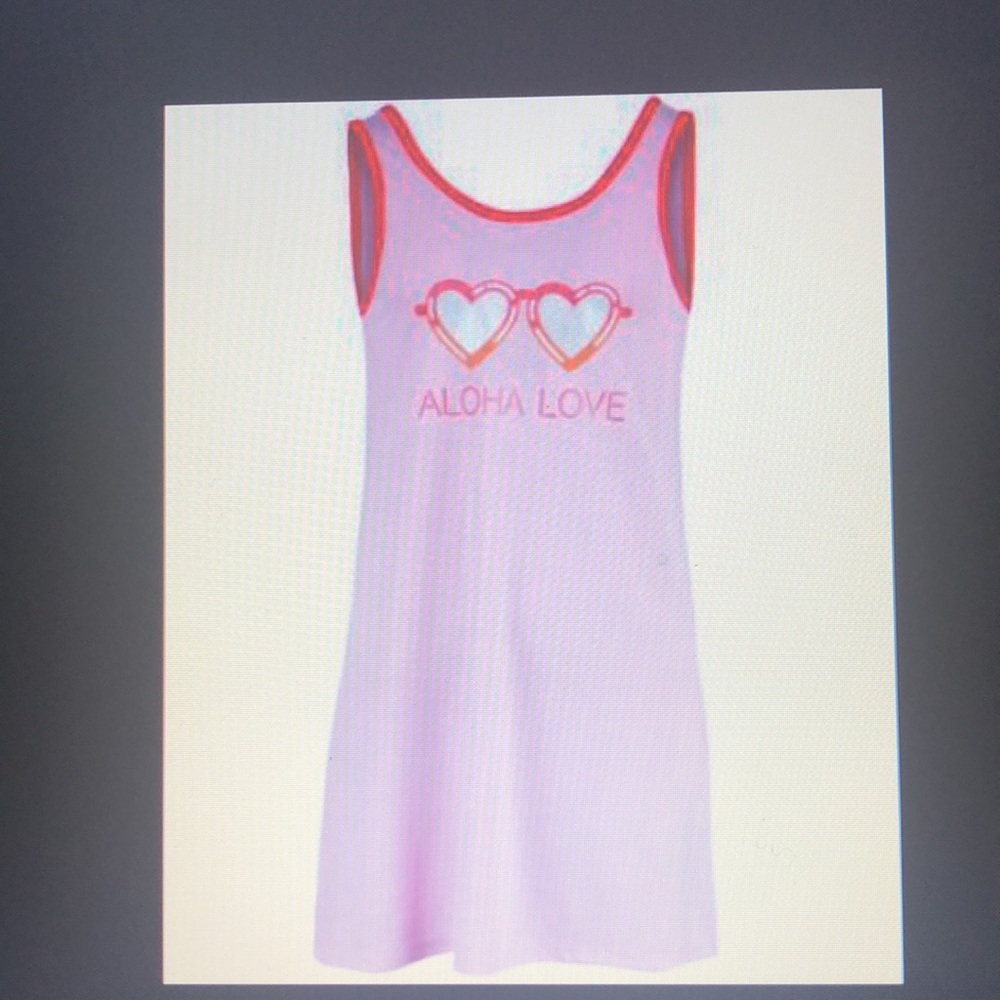 Miken Big Girls Aloha Love-Print Cover-Up